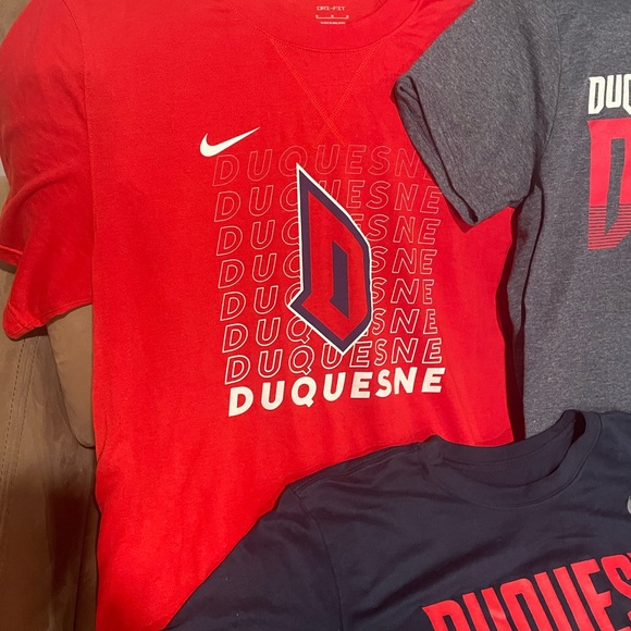 Nike Duquesne University T-Shirt Set - Red, Gray, and Blue - Picture 2 of 7